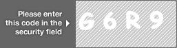 captcha code for visual authentication  letter G number 6 letter R number 9