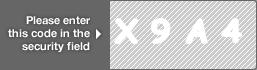 captcha code for visual authentication  letter X number 9 letter A number 4