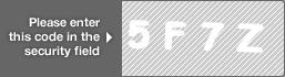 captcha code for visual authentication  number 5 letter F number 7 letter Z