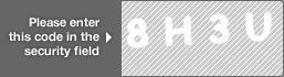 captcha code for visual authentication  number 8 letter H number 3 letter U