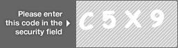 captcha code for visual authentication  letter C number 5 letter X number 9