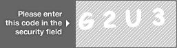 captcha code for visual authentication  letter G number 2 letter U number 3
