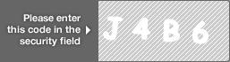 captcha code for visual authentication  letter J number 4 letter B number 6