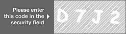 captcha code for visual authentication  letter D number 7 letter J number 2