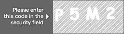 captcha code for visual authentication  letter P number 5 letter M number 2