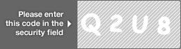 captcha code for visual authentication  letter Q number 2 letter U number 8