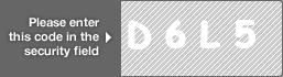 captcha code for visual authentication  letter D number 6 letter L number 5