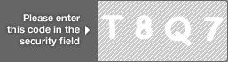 captcha code for visual authentication  letter T number 8 letter Q number 7