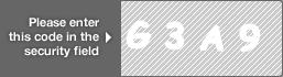 captcha code for visual authentication  letter G number 3 letter A number 9