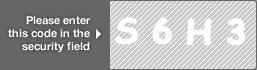 captcha code for visual authentication  letter S number 6 letter H number 3