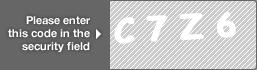 captcha code for visual authentication  letter C number 7 letter Z number 6
