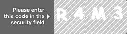 captcha code for visual authentication  letter R number 4 letter M number 3