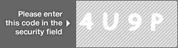 captcha code for visual authentication  number 4 letter U number 9 letter P