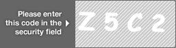 captcha code for visual authentication  letter Z number 5 letter C number 2