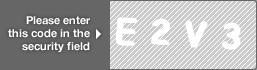 captcha code for visual authentication  letter E number 2 letter V number 3