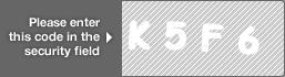 captcha code for visual authentication  letter K number 5 letter F number 6