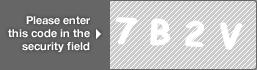 captcha code for visual authentication  number 7 letter B number 2 letter V