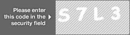 captcha code for visual authentication  letter S number 7 letter L number 3