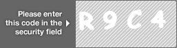 captcha code for visual authentication  letter R number 9 letter C number 4