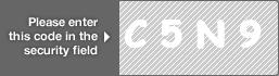captcha code for visual authentication  letter C number 5 letter N number 9