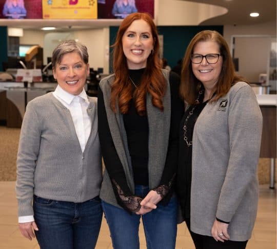 KTVAECU Loan Officers Smiling for a photo