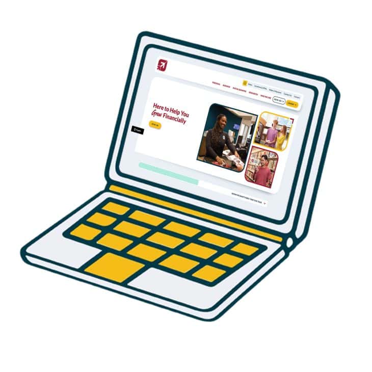 Laptop Icon displaying KTVAECU Homepage