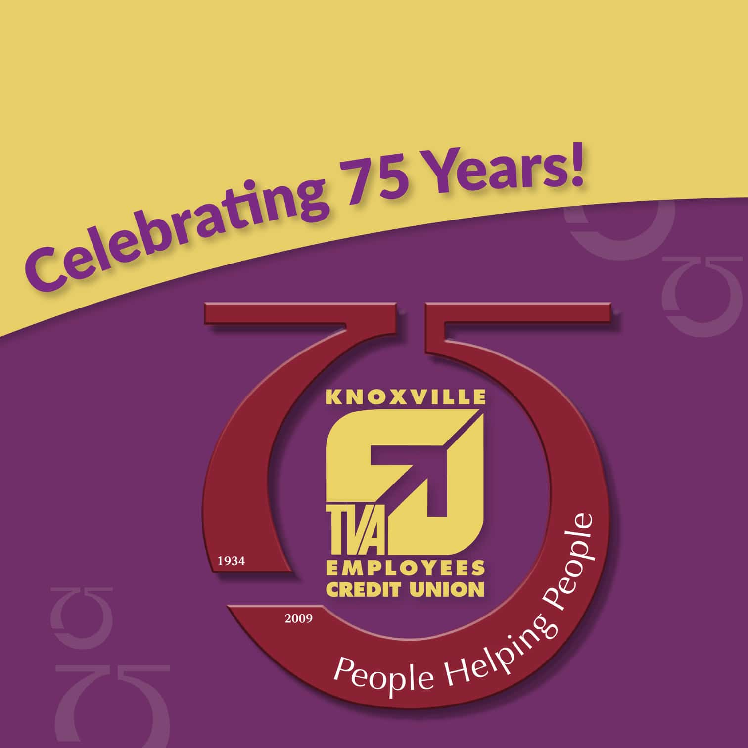 75 years celebration flyer