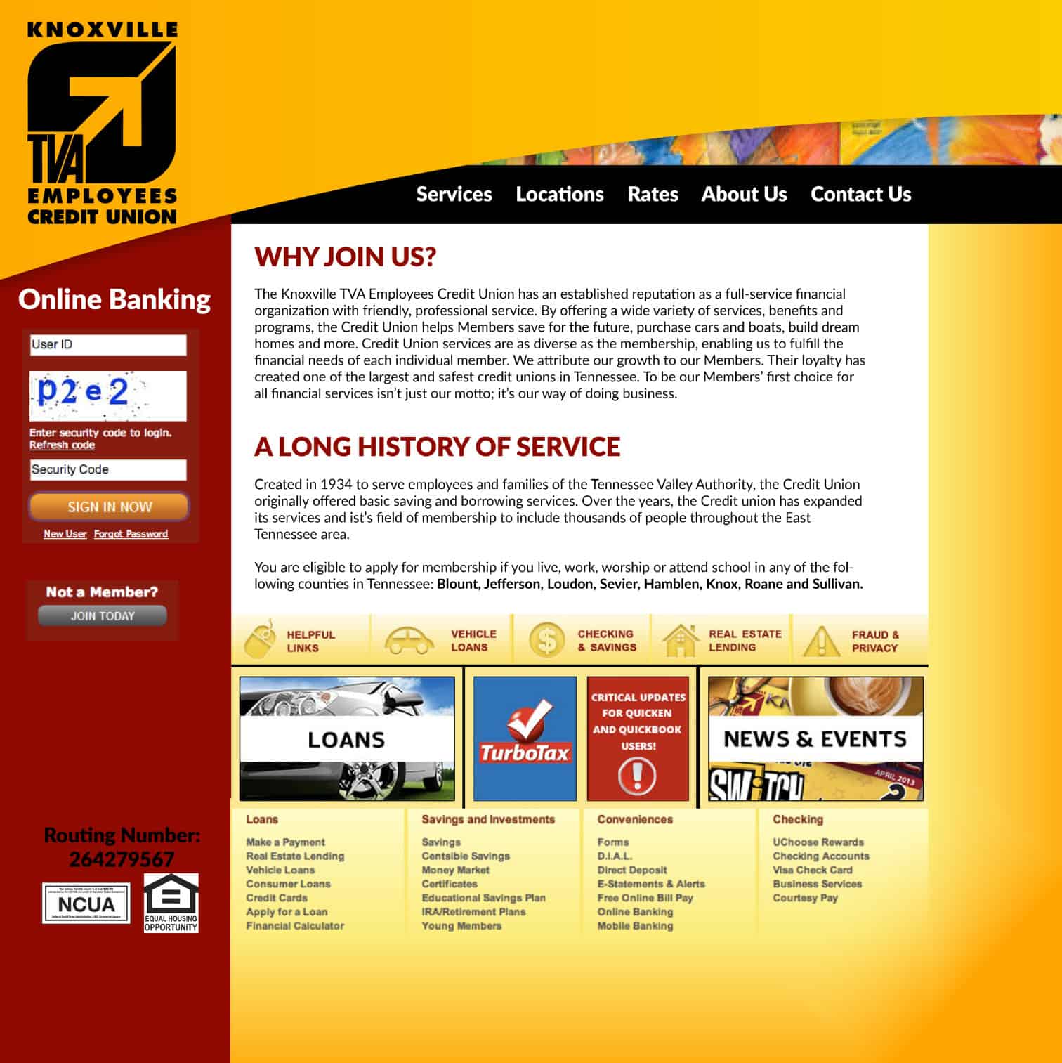 Online banking flyer